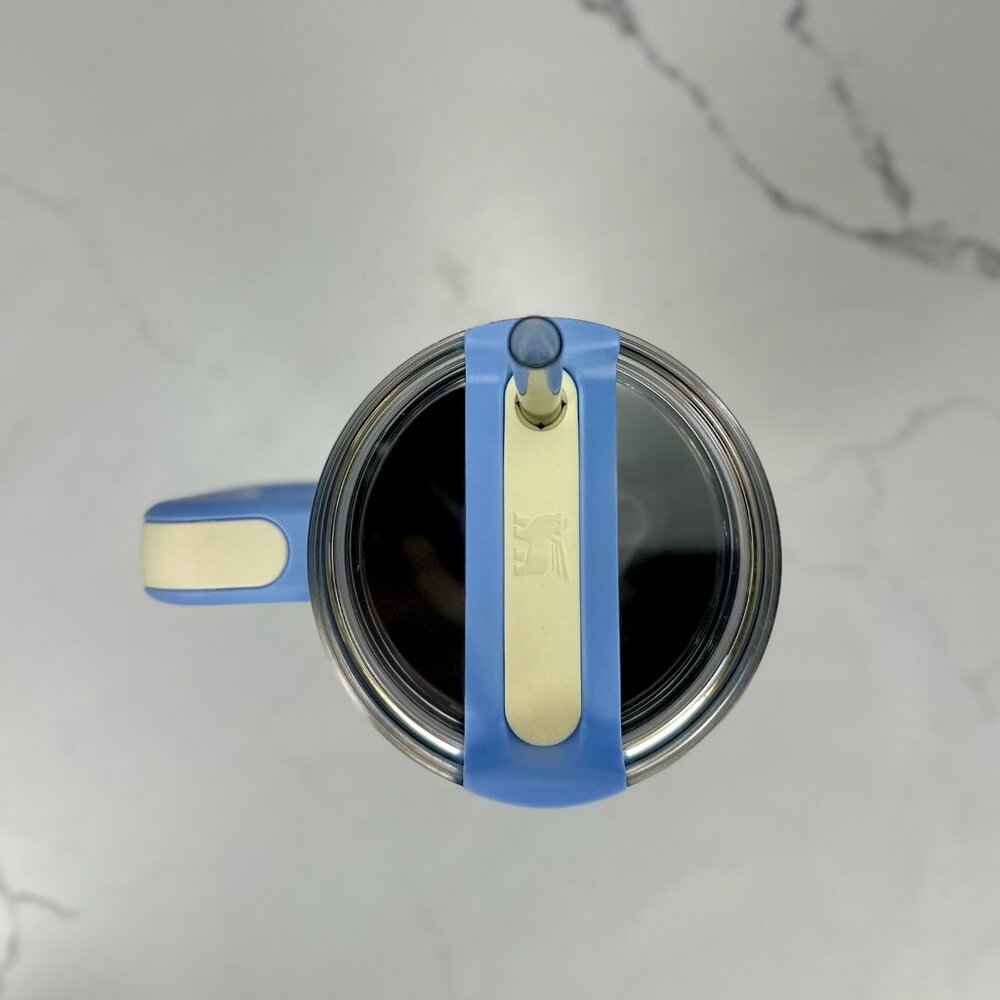 Stanley Oasis Collection 40oz Flowstate Tumbler Cornflower Cabana Gloss Stripes - Picture 3 of 4